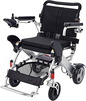 810PLAkhWgL._AC_CR0000_SX352_SY330_-1.jpg ویلچر برقی تاشو آلومینیوم مدل ۲۰۰۴ HealtCare superme - Image 1