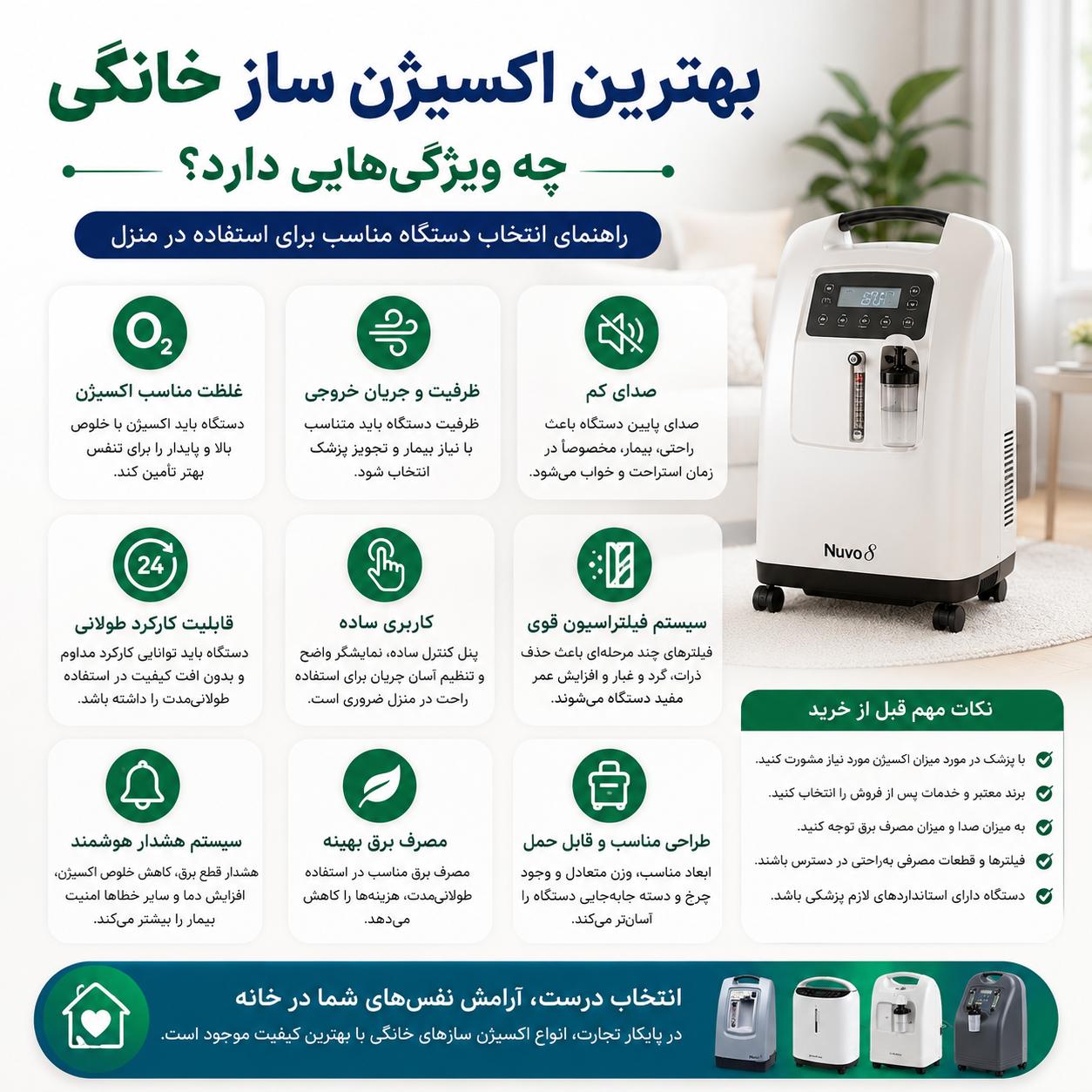 بهترین اکسیژن ساز برای استفاده خانگی | راهنمای خرید